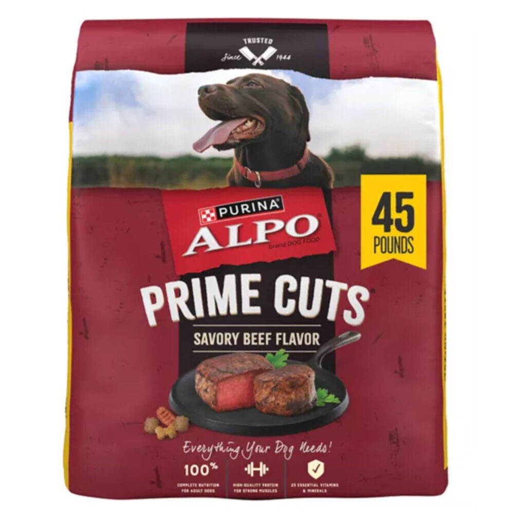 image of Alpo Dry Dog Food, Prime Cuts Savory Beef, 45 lb
