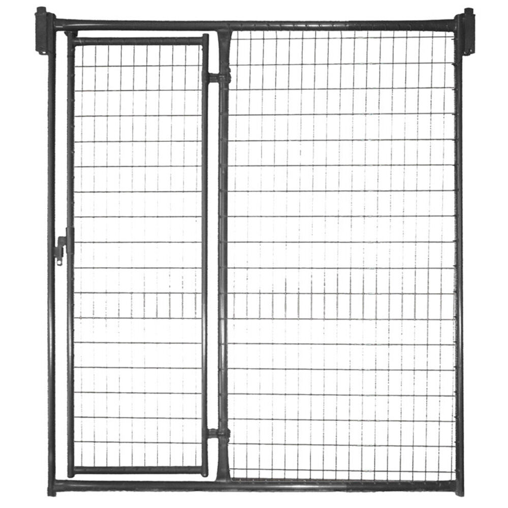image of 6 ft x 10 ft Grey Prepier Kennel Front