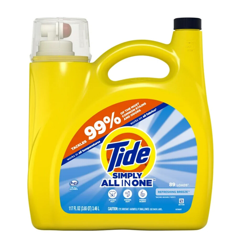 image of Simply Clean & Fresh Refreshing Breeze Liquid Laundry Detergent, 117 oz