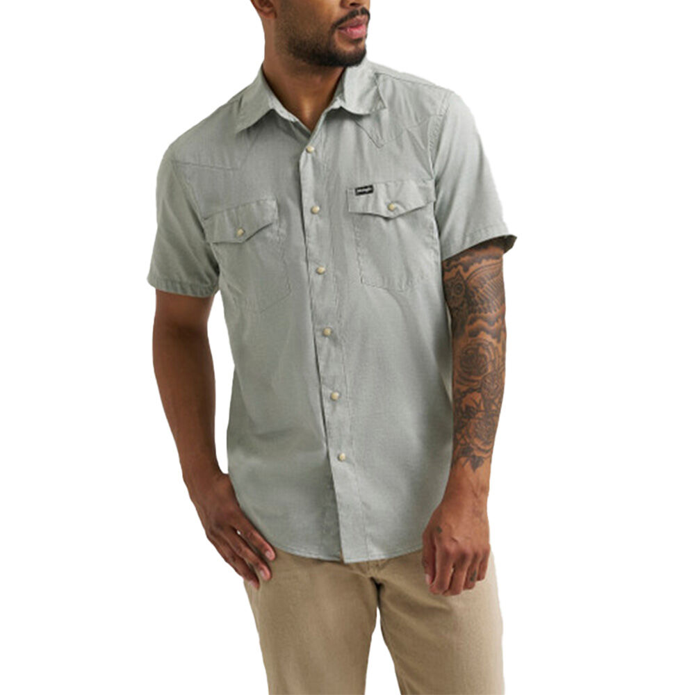 image of Men's All Terrain Gear Drover Utility Short Sleeve Snap Shirt