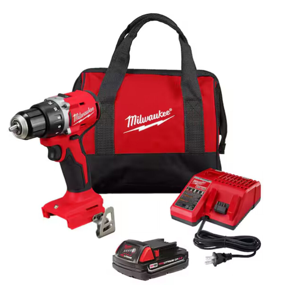 image of M18 18V 1/2 in Compact Drill/Driver with Battery, Charger and Tool Bag