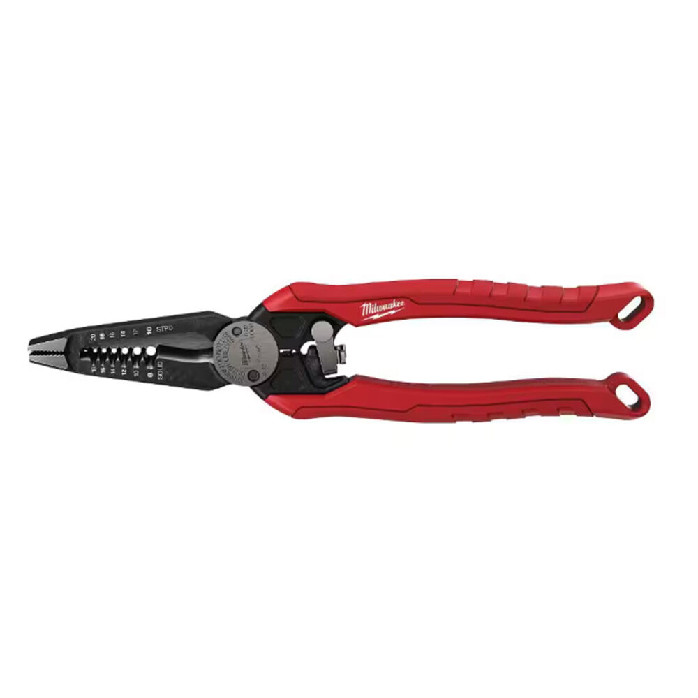 image of 9 in 7-in-1 High Leverage Combination Wire Stripper/Cutter Pliers