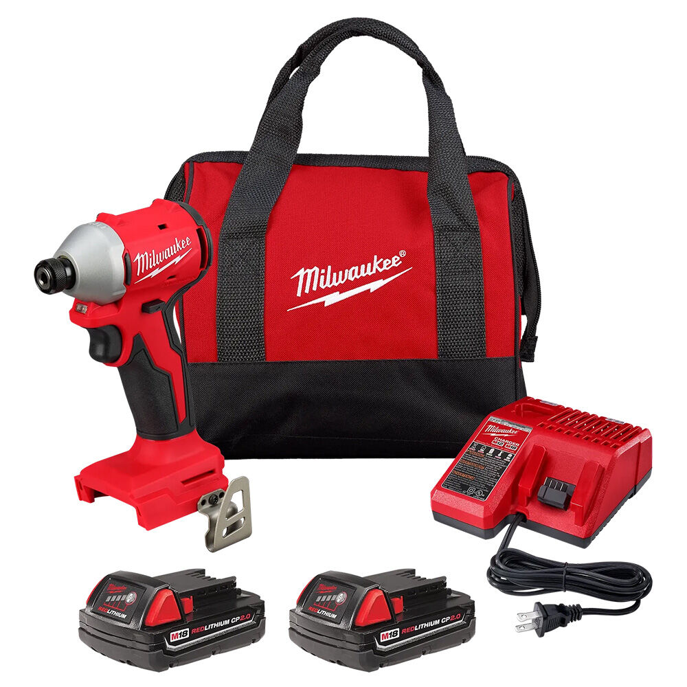 image of M18 Compact Brushless 1/4 in Hex Impact Driver Kit