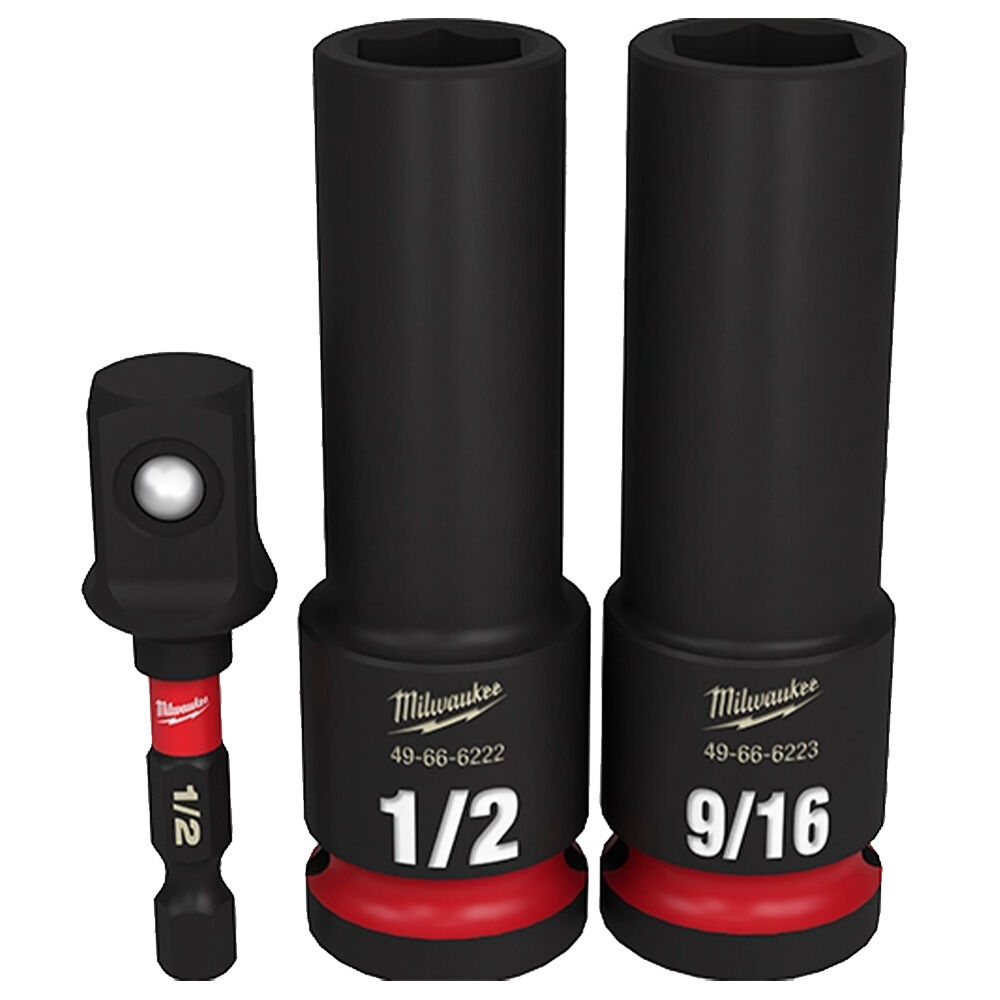 image of SHOCKWAVE Impact Duty 1/2 in Drive SAE Deep 6 Point Socket Set- 3 pc
