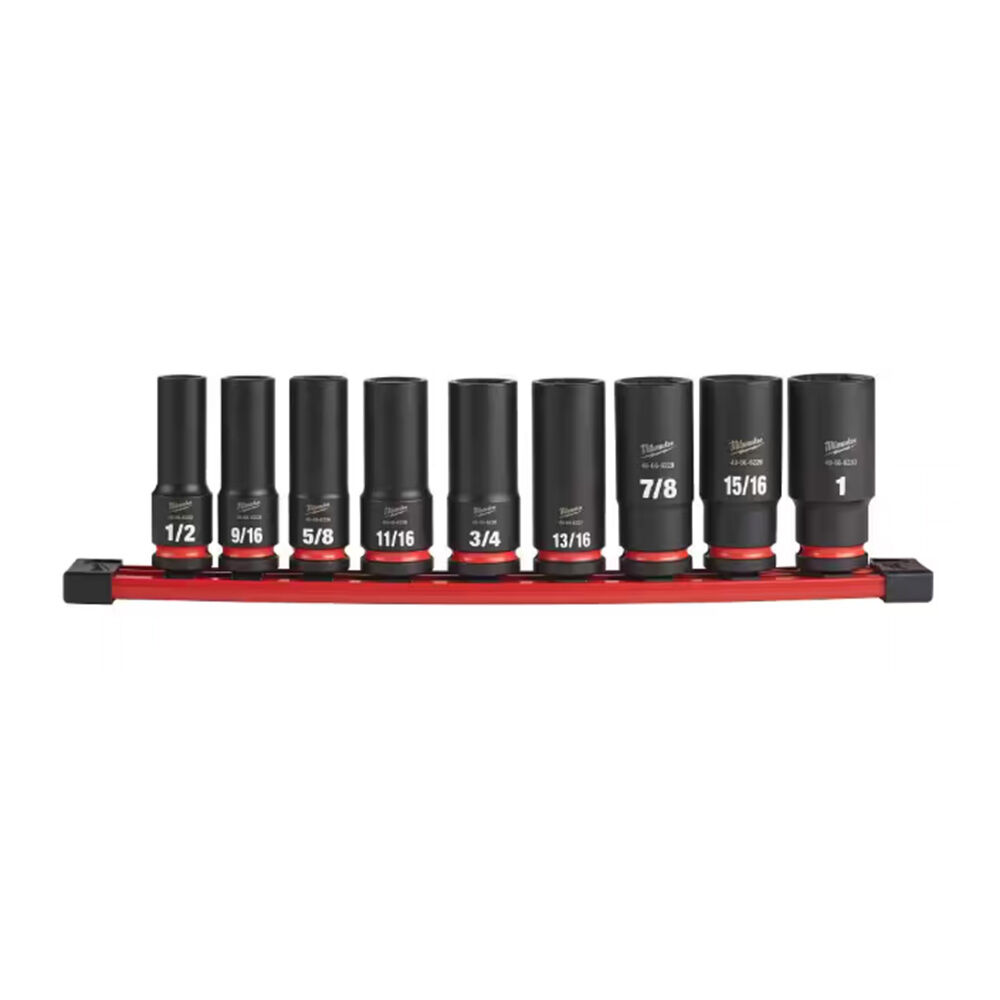 image of SHOCKWAVE Impact Duty 3/8 in SAE Deep Impact Rated Socket Set- 8 pc