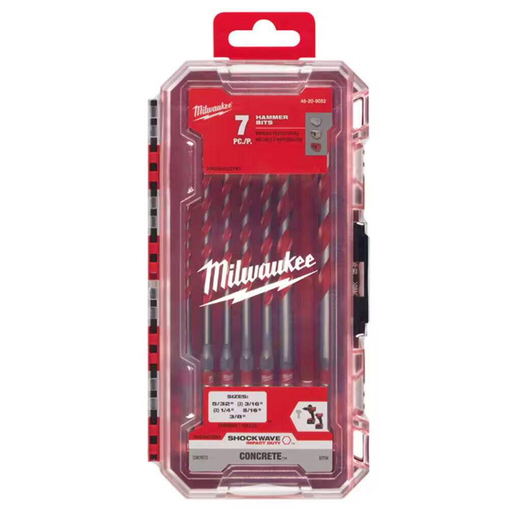image of SHOCKWAVE Carbide Hammer Drill Bit Set- 7 pc