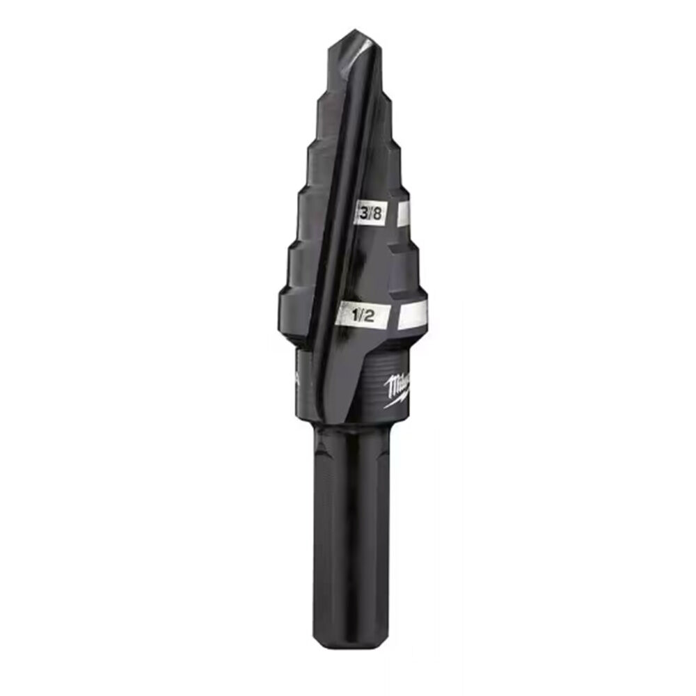 image of 3/8 in x 1/2 in #6 Black Oxide Step Drill Bit
