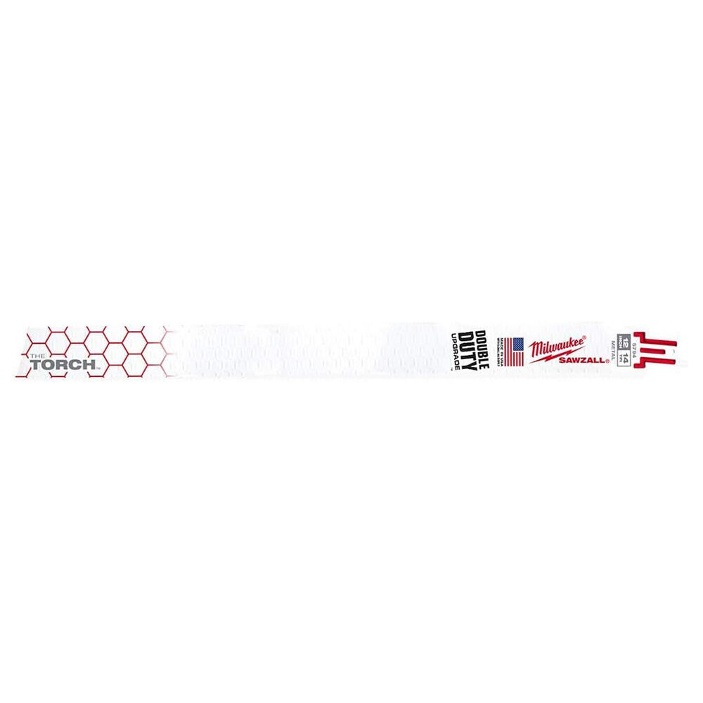 image of 12 in SAWZALL TORCH Metal Demolition Blades- 14 TPI, 5 pk