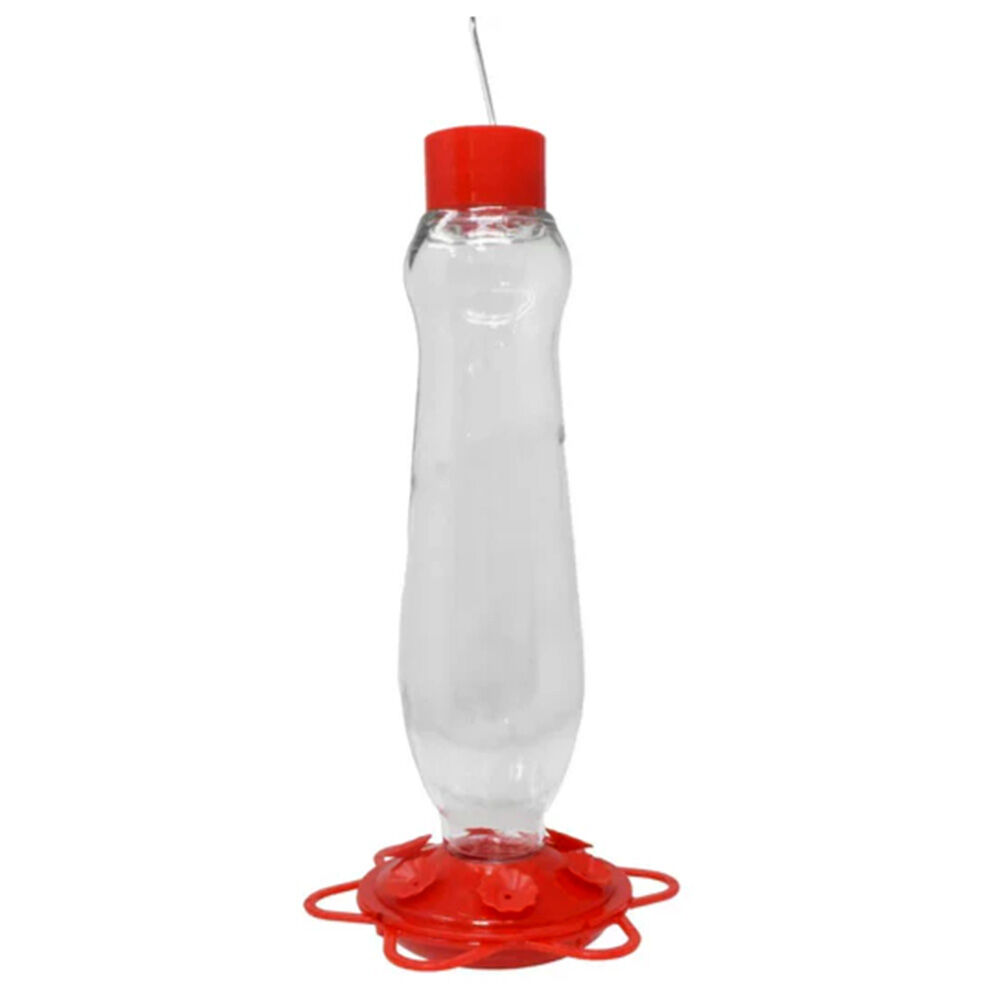 image of Glass Bottle Hummingbird Feeder, 32 oz