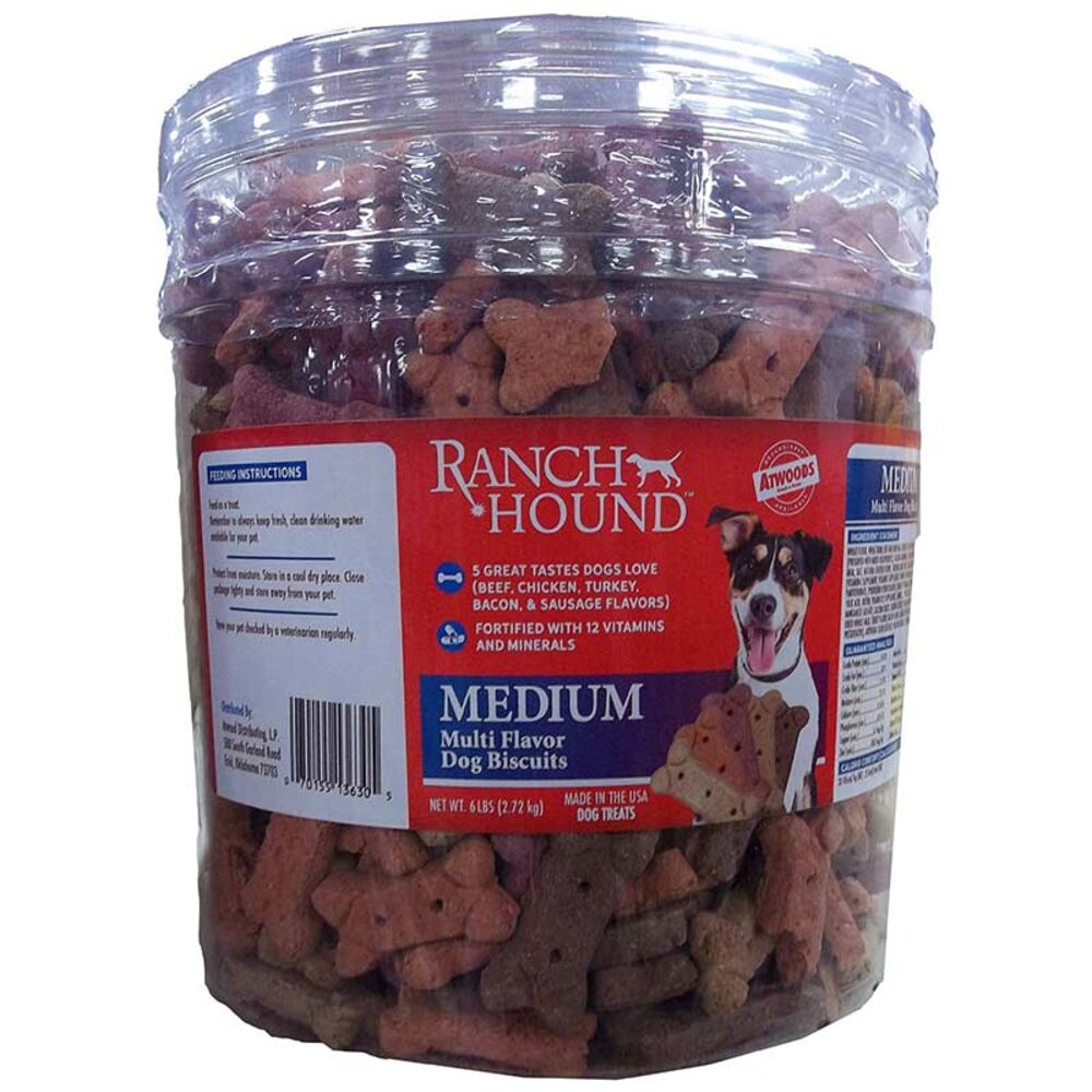 image of Dog Biscuits- Medium, Multi-Flavor, 6 lb