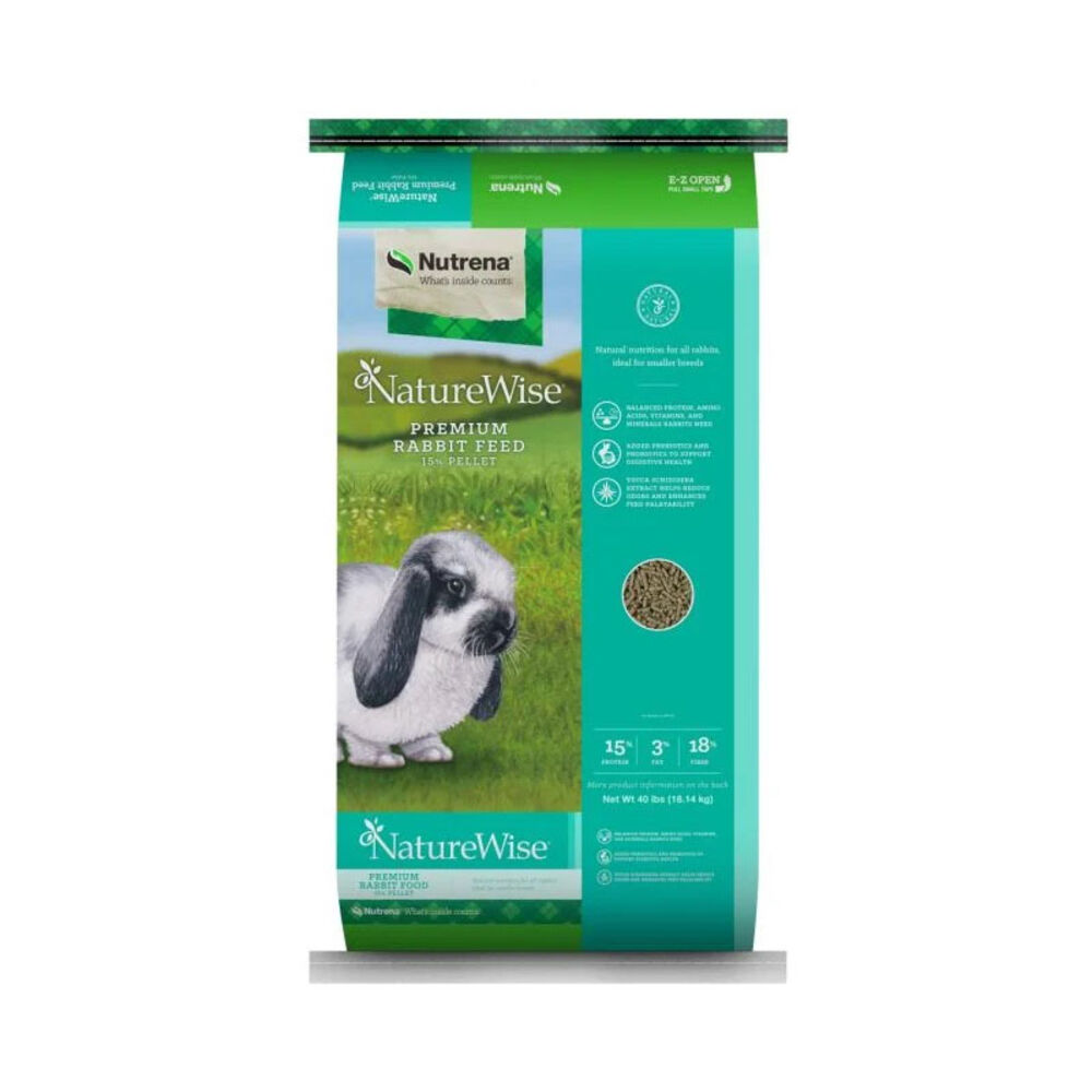 image of NatureWise Premium 15% Rabbit Pellets, 40 lbs.