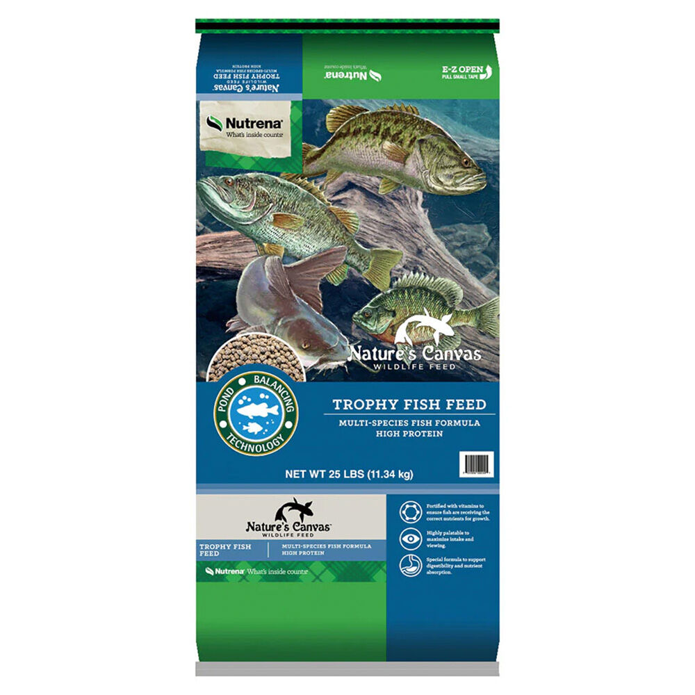 image of Nature's Canvas Trophy Fish Feed, 25 lb