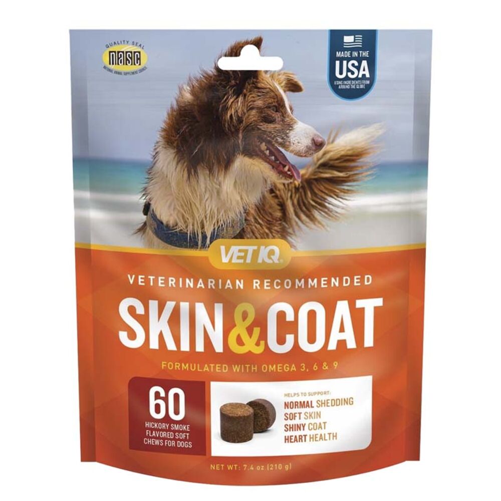 image of Skin and Coat Dog Chews, 60 ct