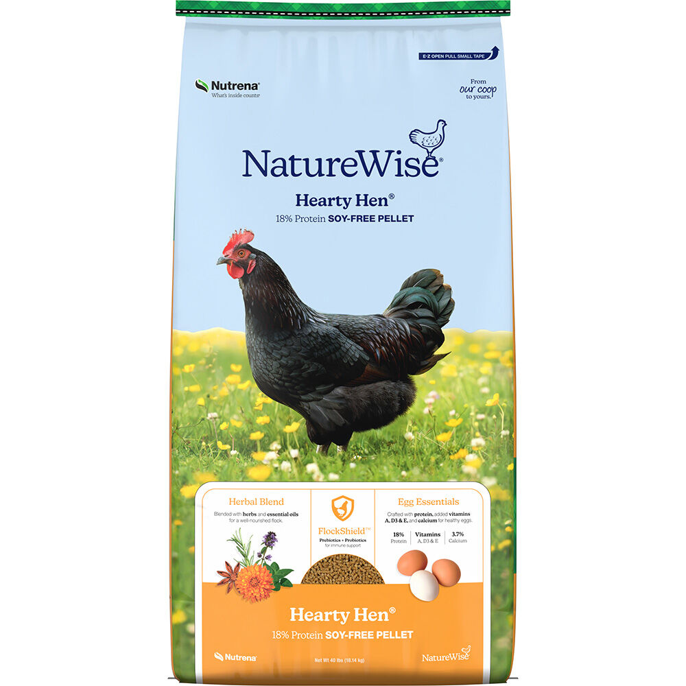image of NatureWise Hearty Hen 18% Protein Soy-Free Pellet, 40 lb