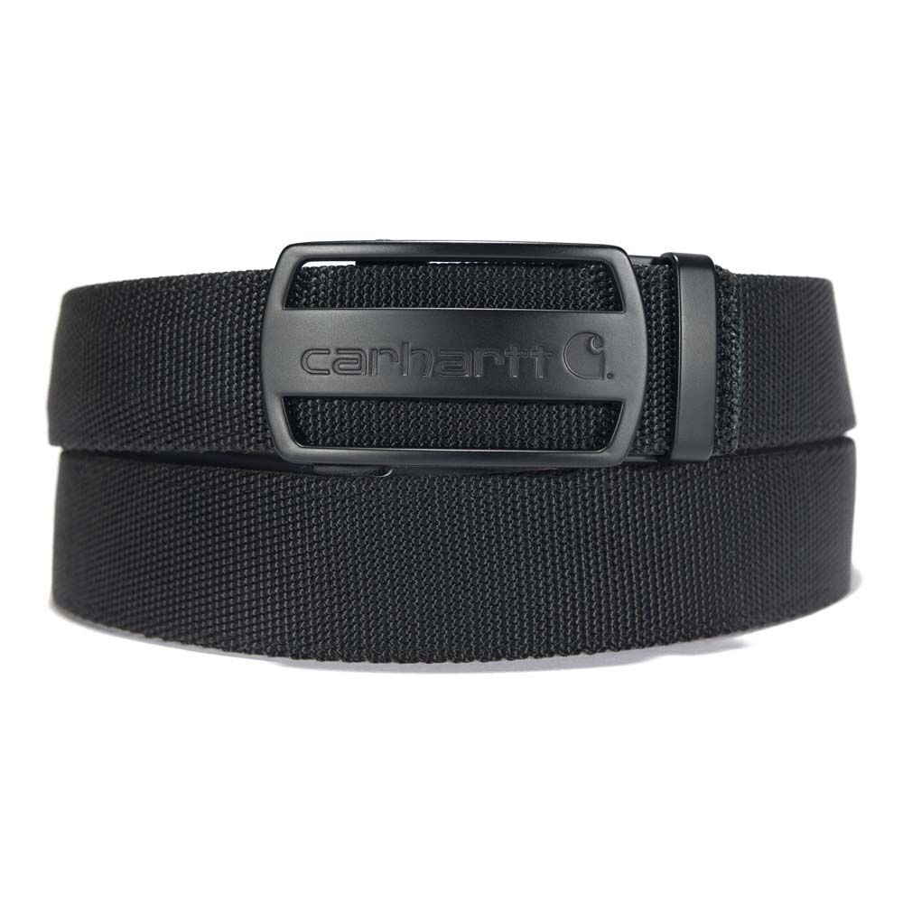 image of Men's Nylon Webbing Ratchet Belt, Black