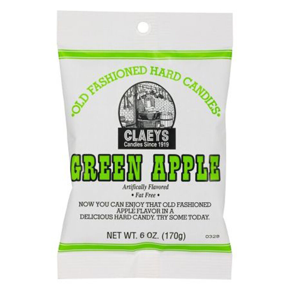 image of Old Fashioned Hard Candies, Green Apple, 6 oz