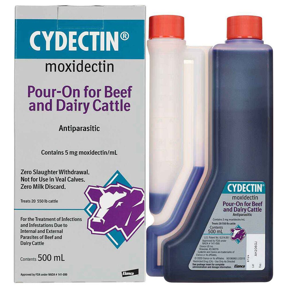 image of Cydectin Pour-On for Beef and Dairy Cattle, 500 mL