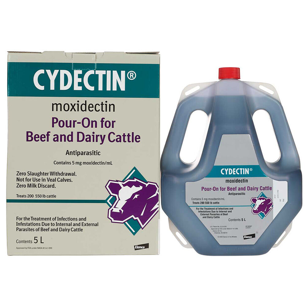 image of Cydectin Pour-On for Beef and Dairy Cattle, 5 L