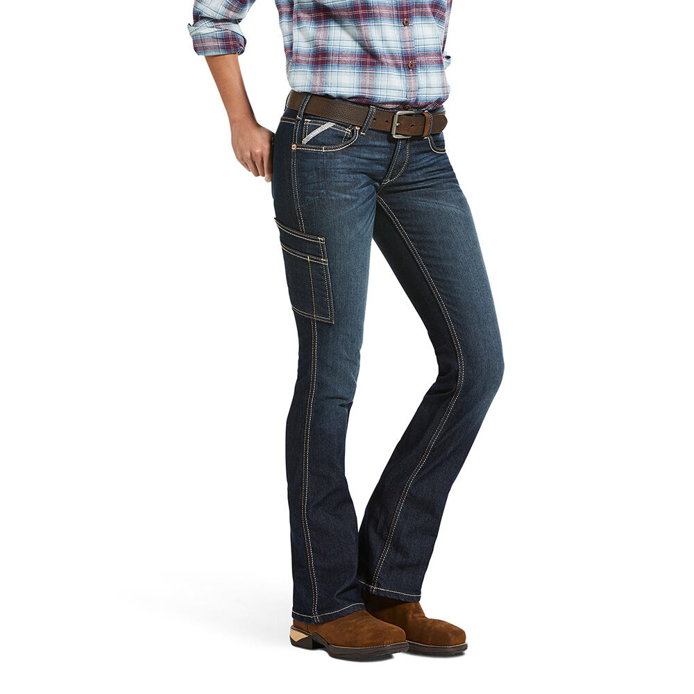 image of Women's Rebar Mid Rise DuraStretch Riveter Boot Cut Jean, Hallow