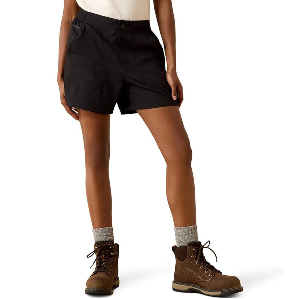 image of Women's 5 in Rebar Perfect Rise Workflow Ultralight Shorts, Black