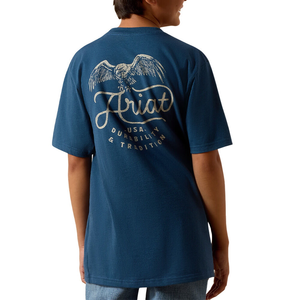 image of Kids' Drop Down Eagle Short Sleeve T-Shirt