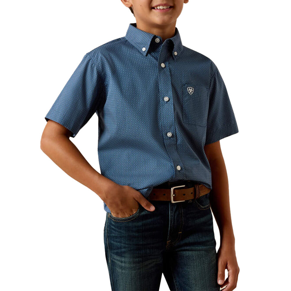image of Kids' Storm Short Sleeve Button Up Shirt