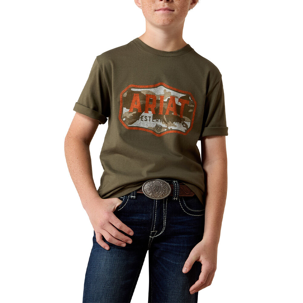 image of Kids' Wild Creek Camo Short Sleeve T-Shirt