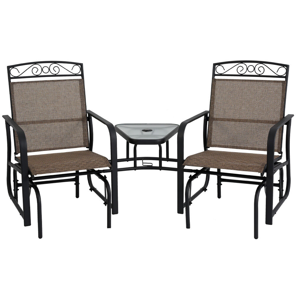 image of 2 Seat Outdoor Tete-a-Tete Glider