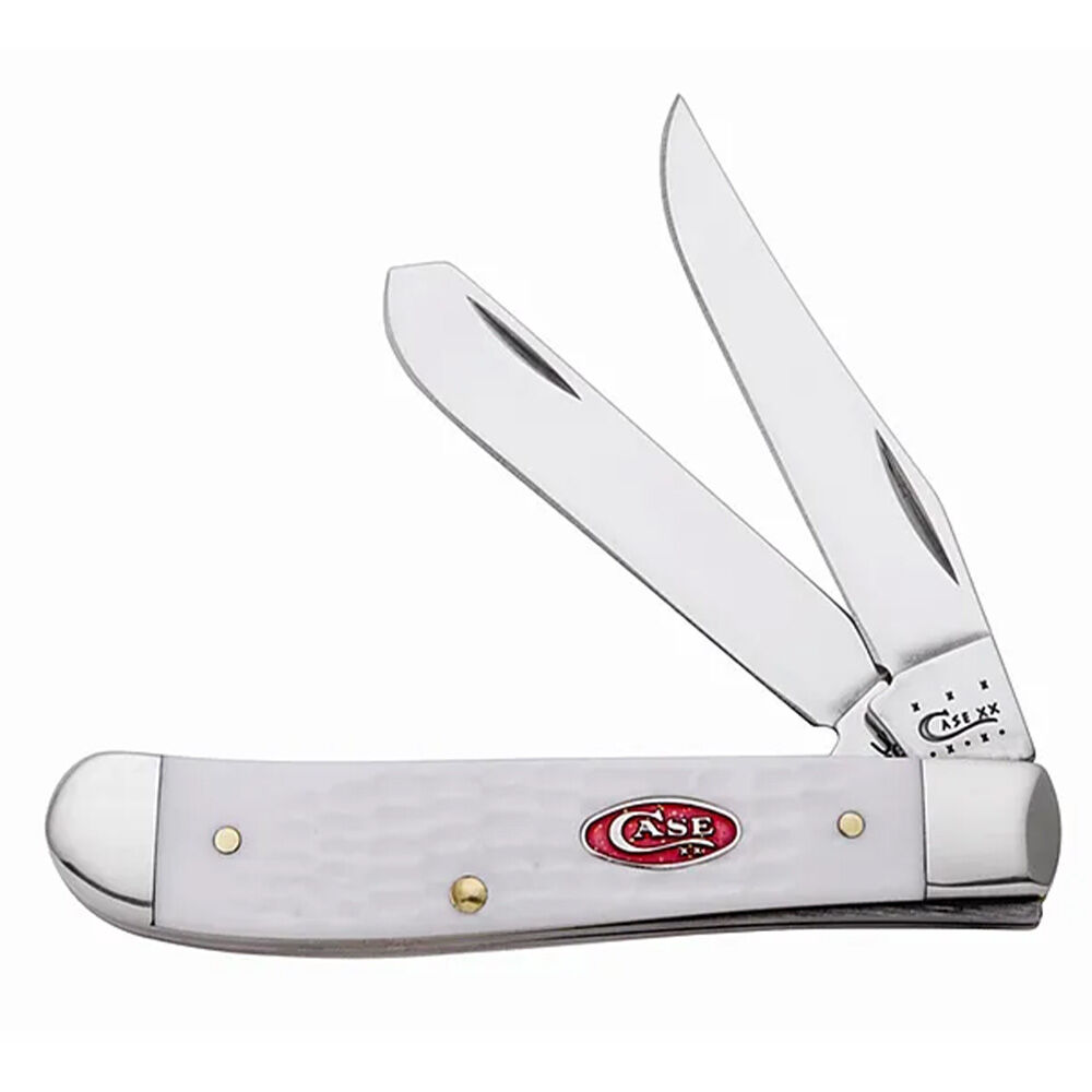 image of Sparxx Jigged White Synthetic Peanut Folding Knife