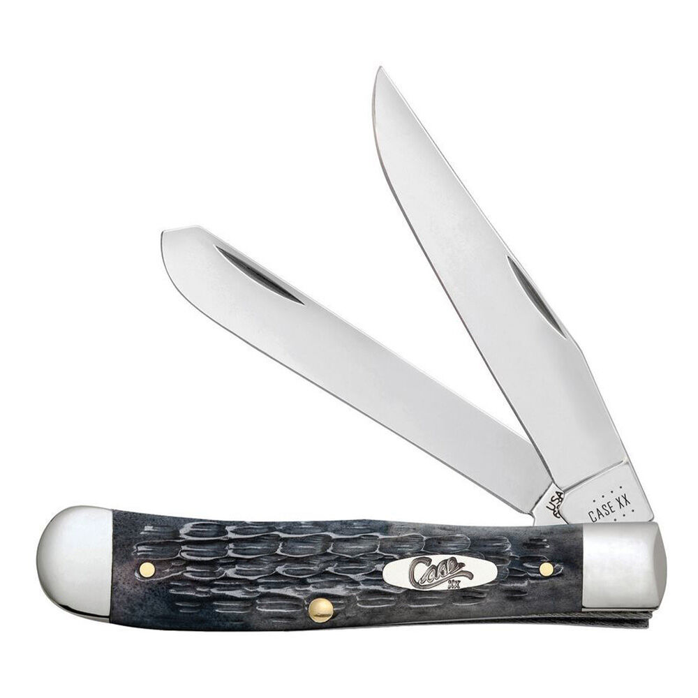 image of Jigged Gray Bone Trapper Folding Knife