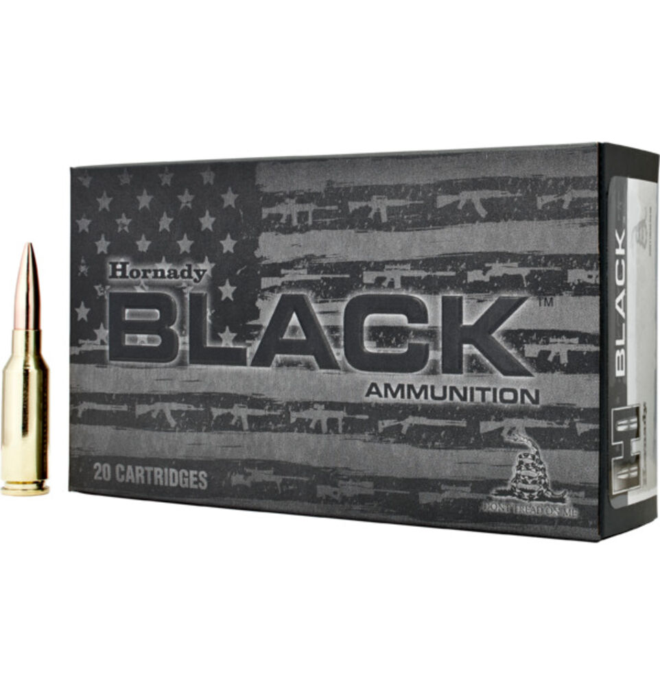 image of 6mm ARC 105 gr BTHP Hornady BLACK, 20 ct