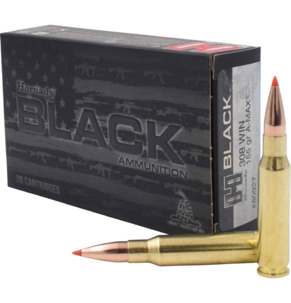 image of 308 Win 155 gr ELD® Match Hornady BLACK, 20 ct