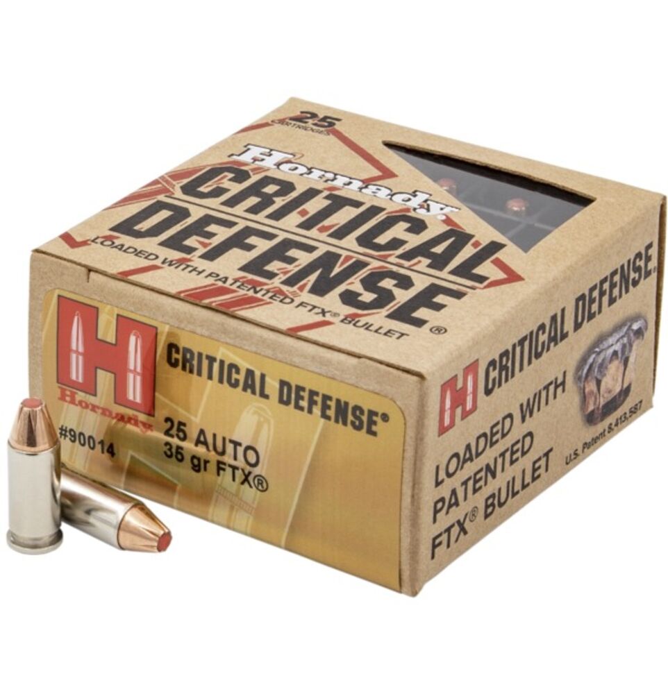image of 25 Auto 35 gr FTX® Critical Defense, 25 ct