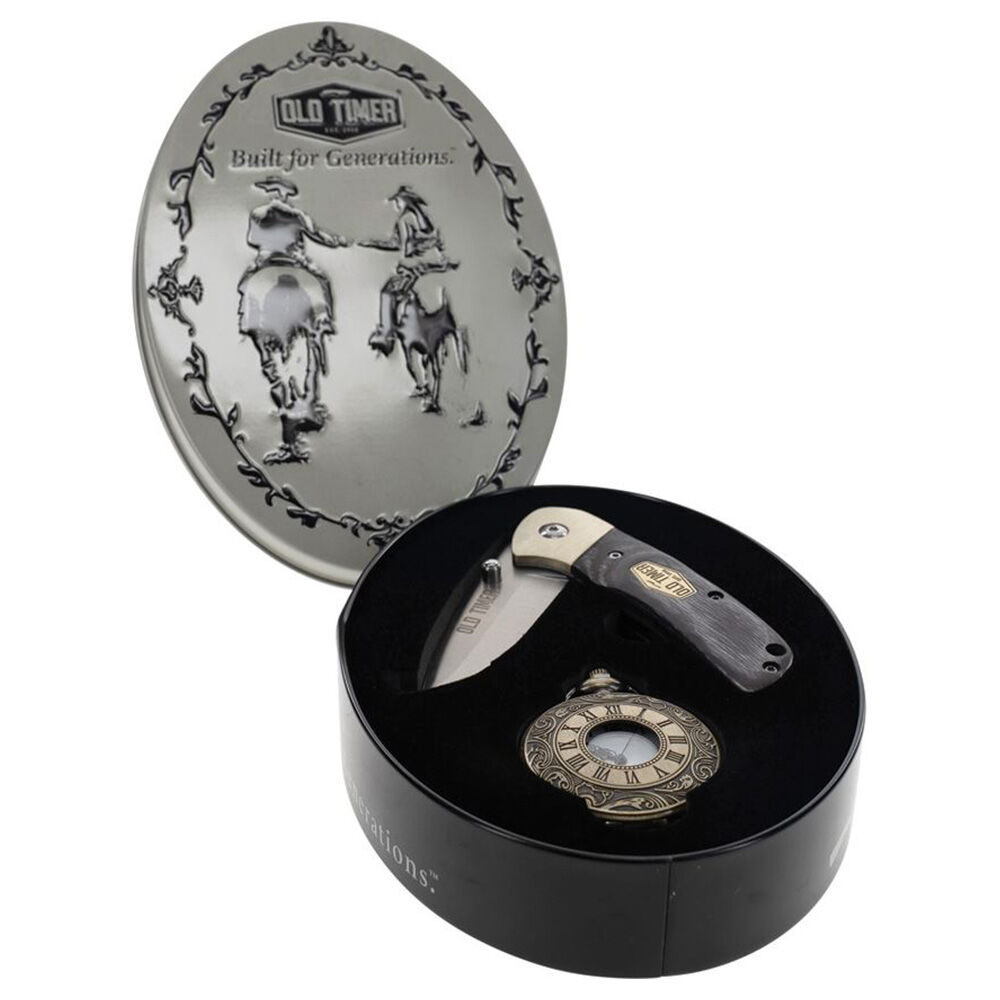 image of Old Timer Pocket Knife/Watch Combo Gift