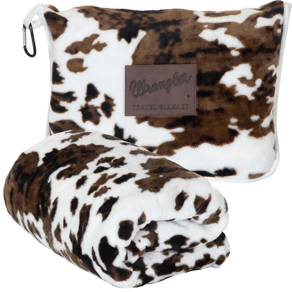 image of Tri-Color Cowhide Travel Blanket