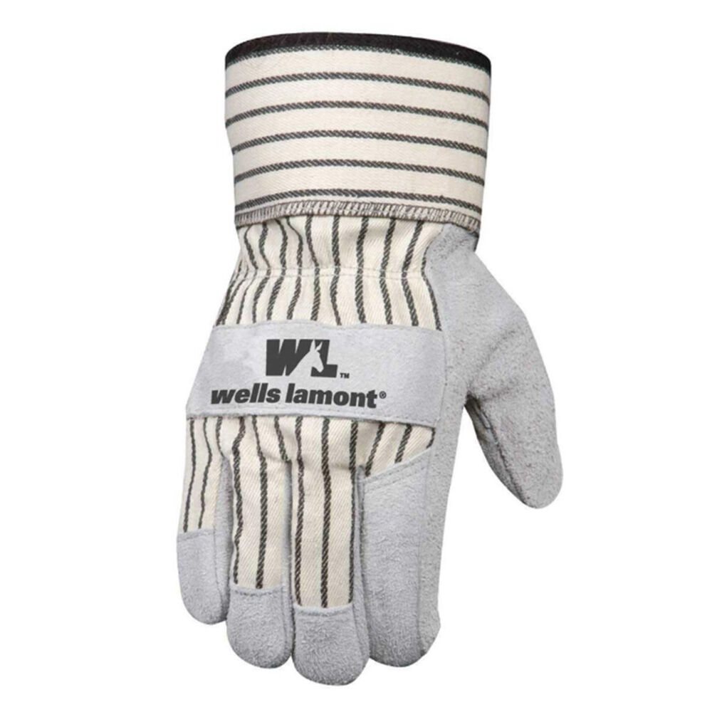 image of Men's Suede Cowhide Leather Palm Gloves, One Size