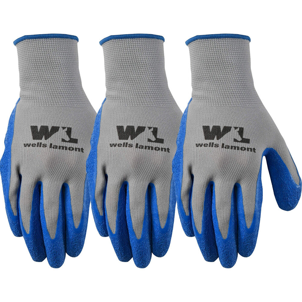image of Men's Latex Coated Grip Gloves, 3 pk