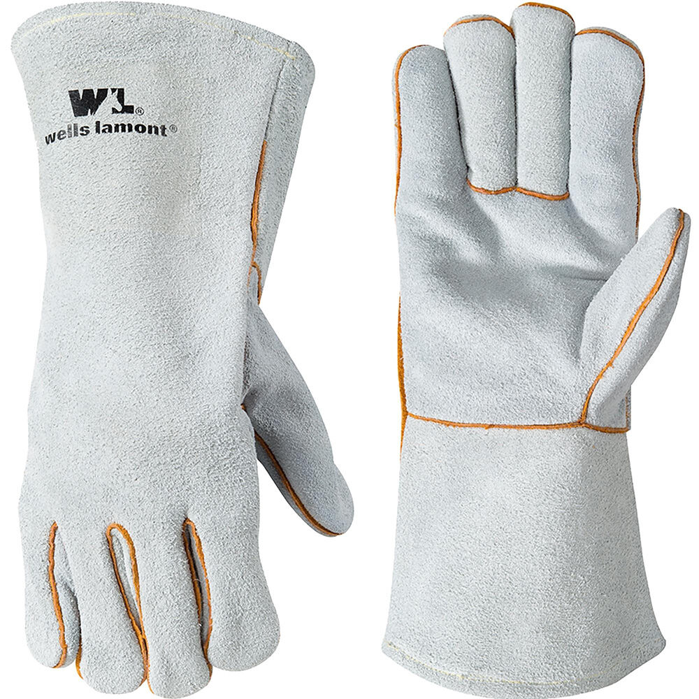 image of Men's Split Cowhide Safety Cuff Welder Gloves