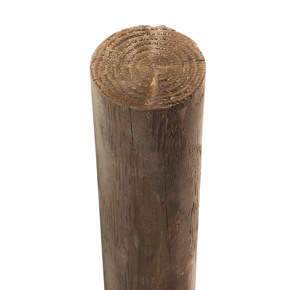 image of 6-in x 8-ft Round Wood Post