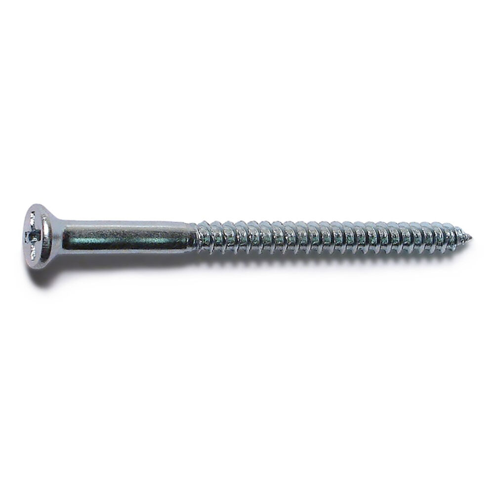 image of 8 x 2-1/2 Flat Wood Screws, Zinc