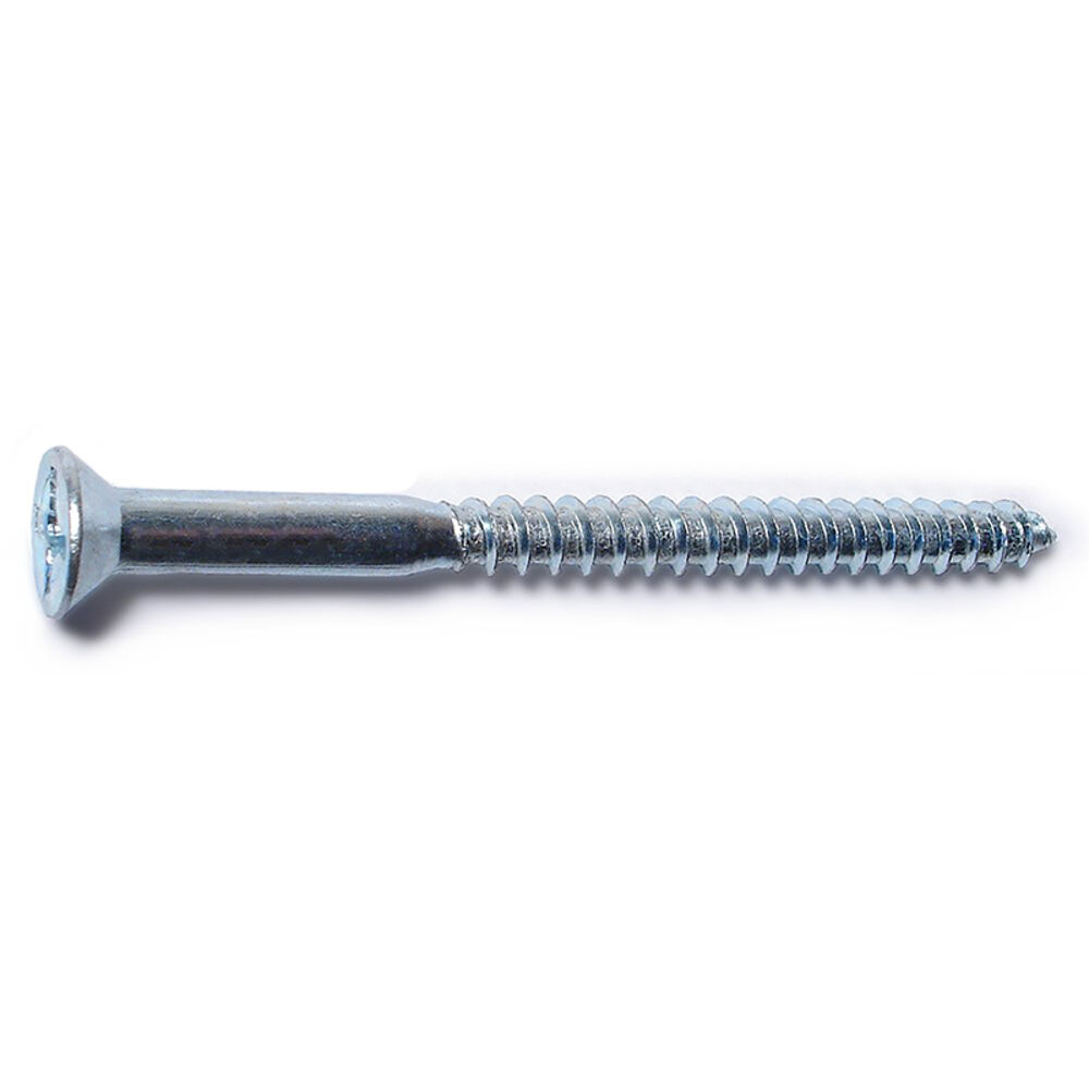 image of 12 x 3 Flat Wood Screws, Zinc