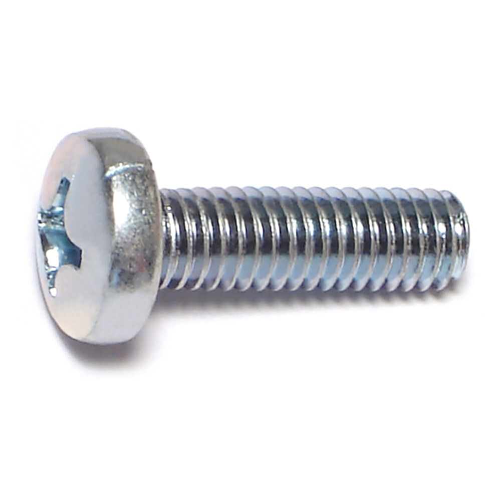 image of M6-1.00 x 20mm Phillips Pan Machine Screws - 82067