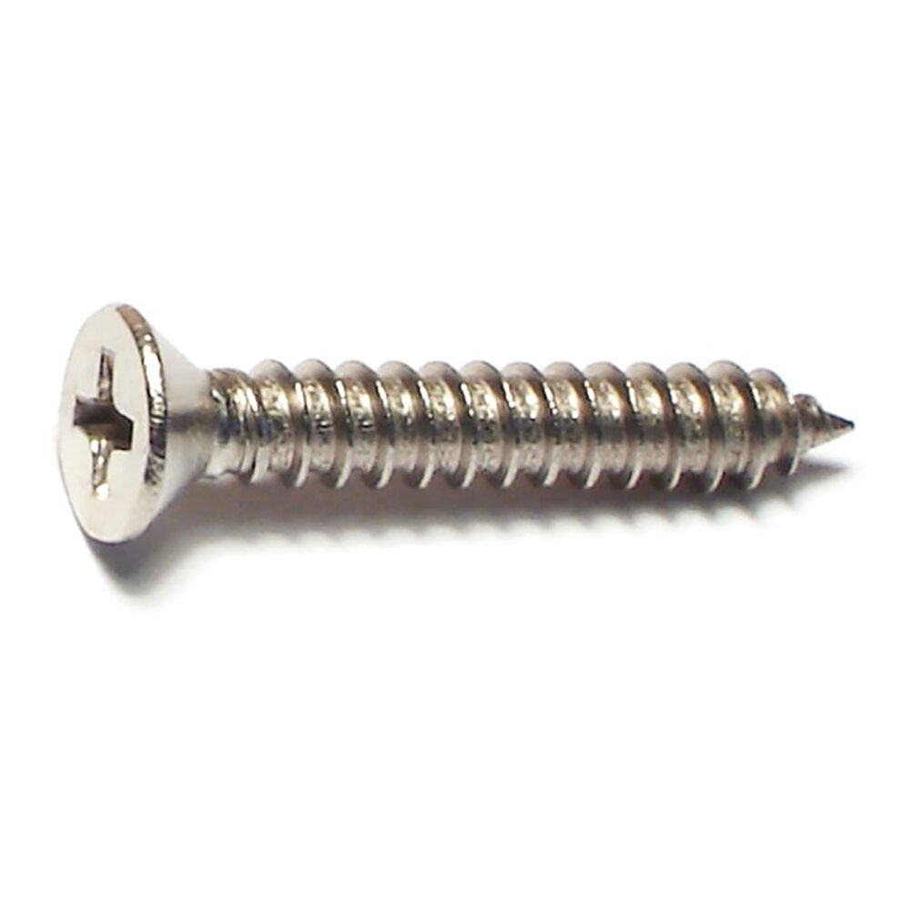 image of 8 x 1 Phillips Flat Sheet Metal Screws - 82226