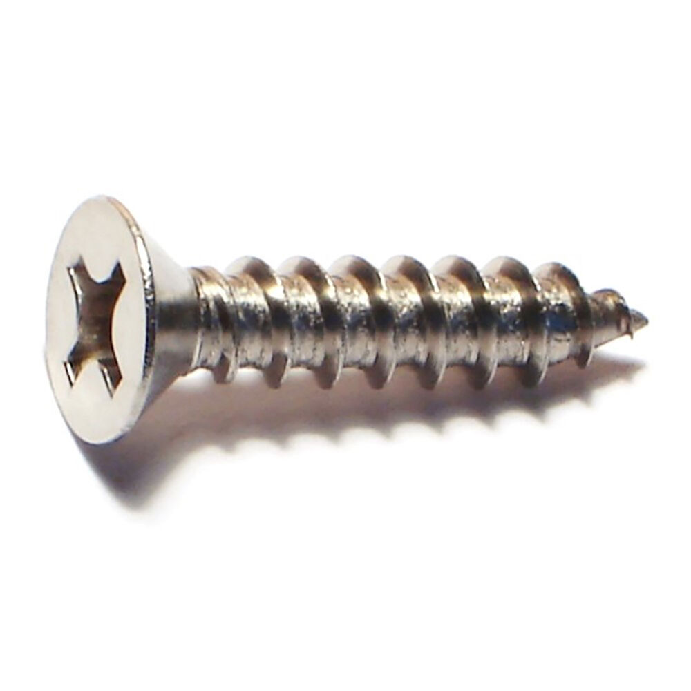 image of 12 x 1 Phillips Flat Sheet Metal Screws - 82228