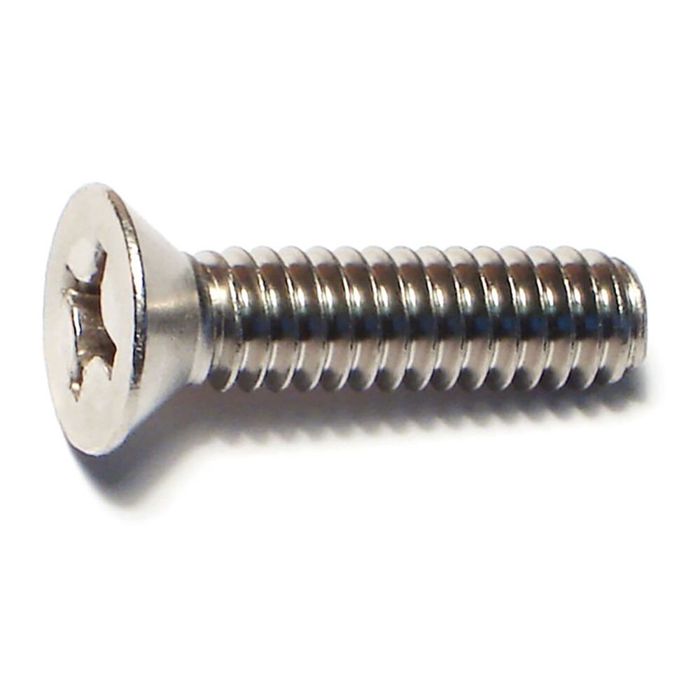 image of 1/4-20 x 1 Phillips Flat Machine Screws - 82453