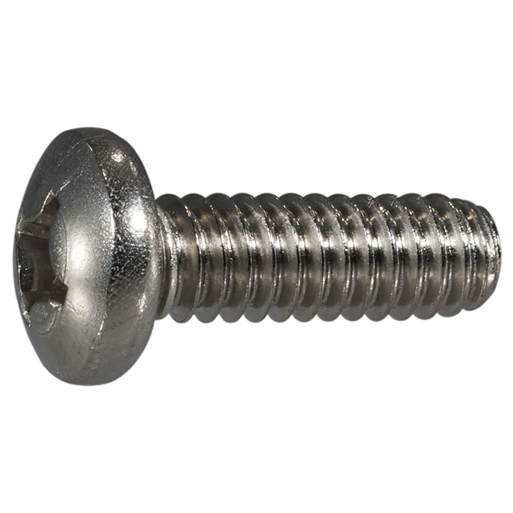 image of 1/4-20 x 3/4 Phillips Pan Machine Screws - 82492