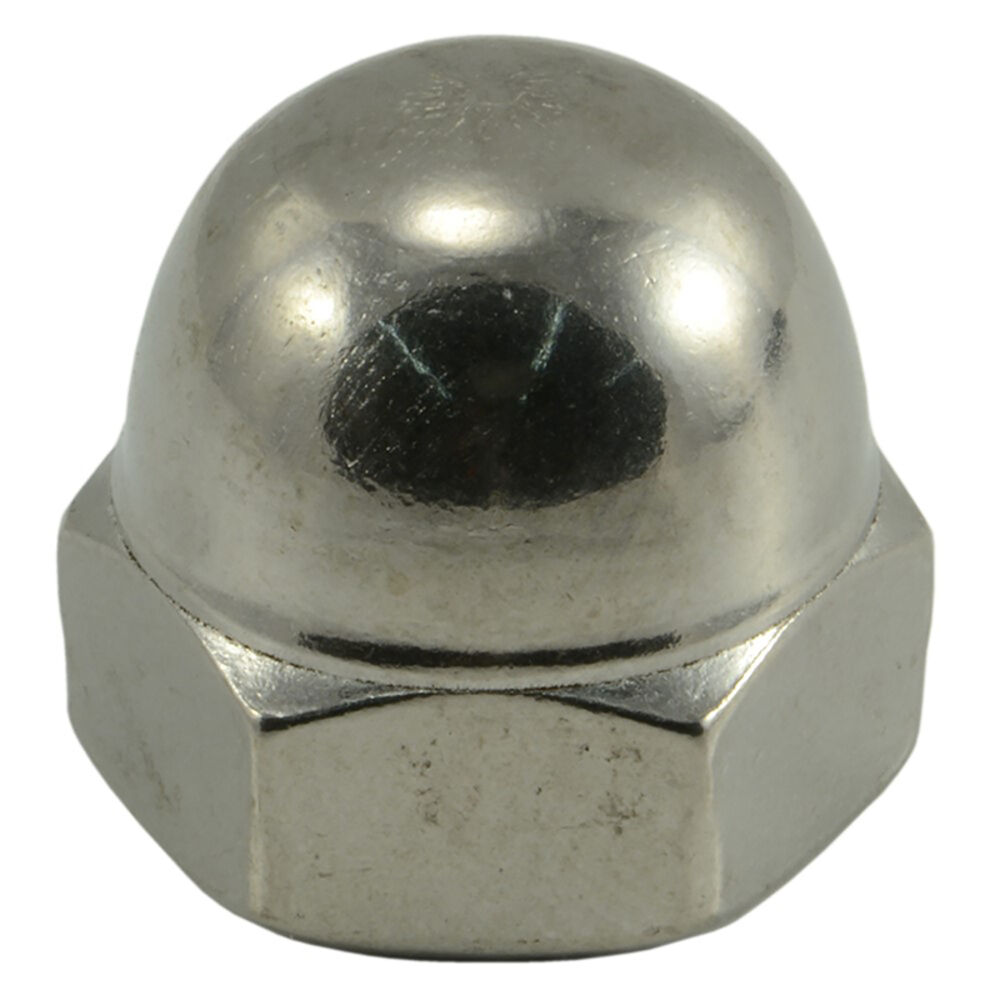 image of Acorn Cap Nuts, 3/8-16, Stainless, 1-Piece