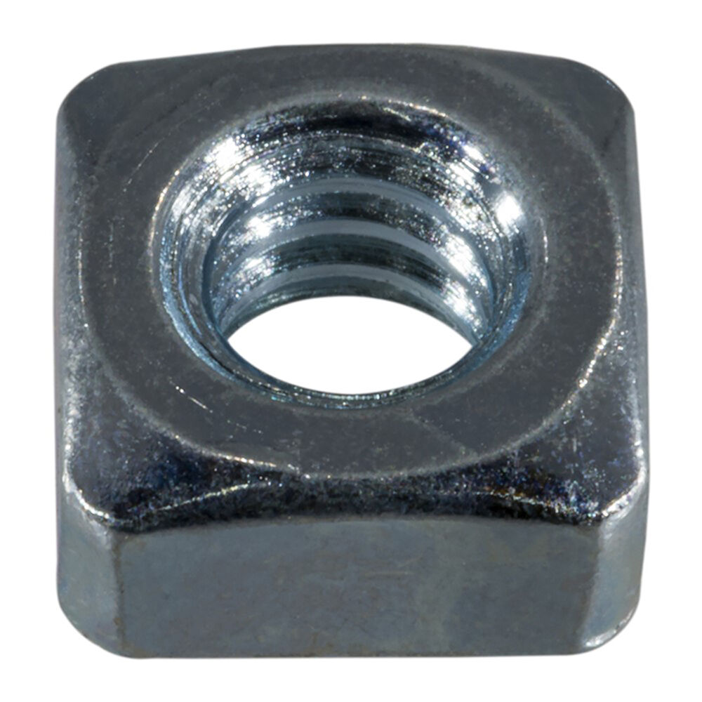image of Square Nuts, 1/4-20, Zinc, 2-Piece