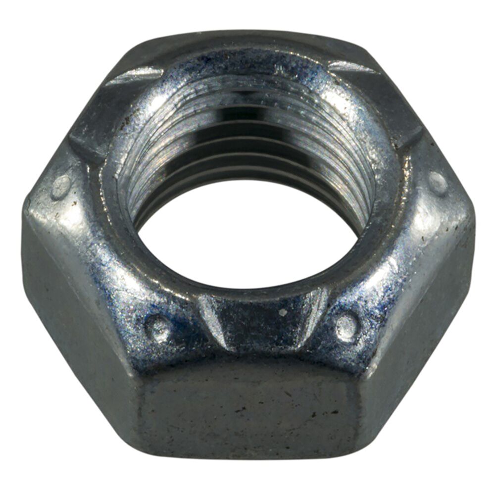 image of 3/8-Inch-24 Grade 2 Zinc Top Lock Nut - 1 Count