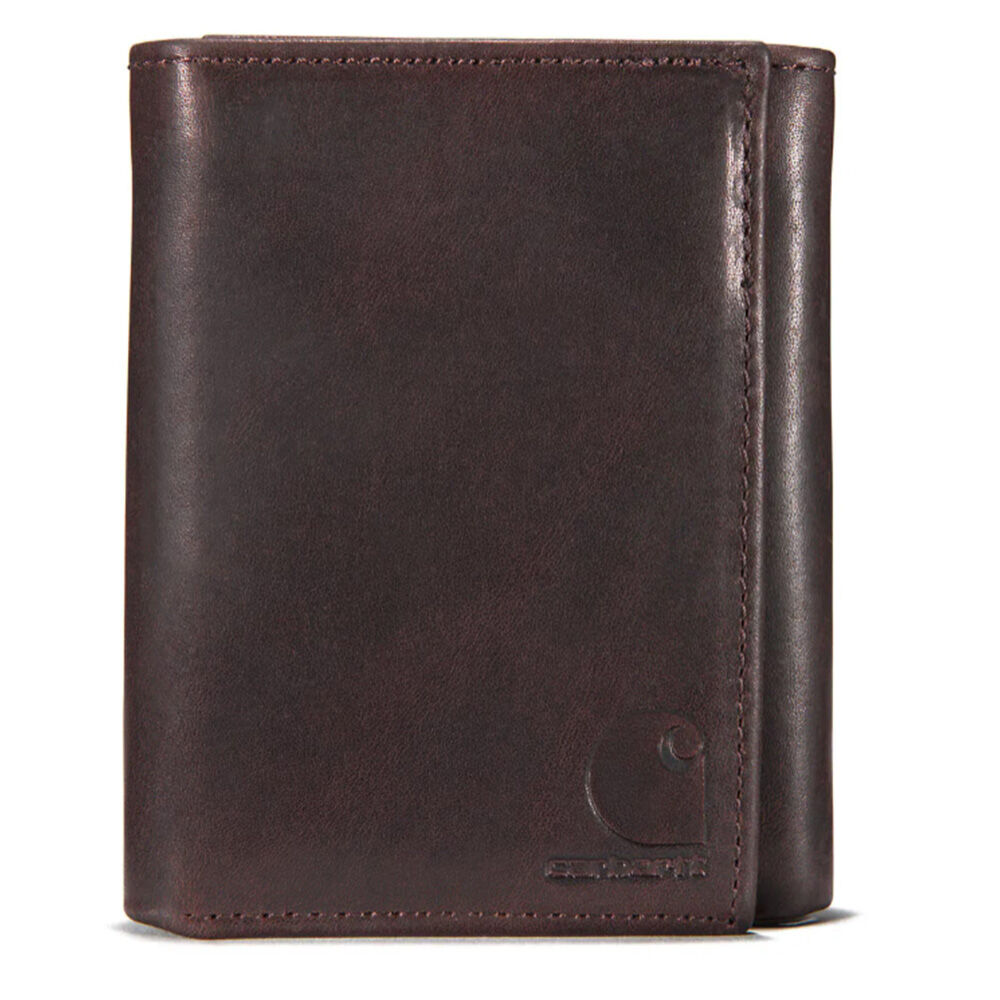 image of Men's Oil Tan Leather Tri-Fold Wallet